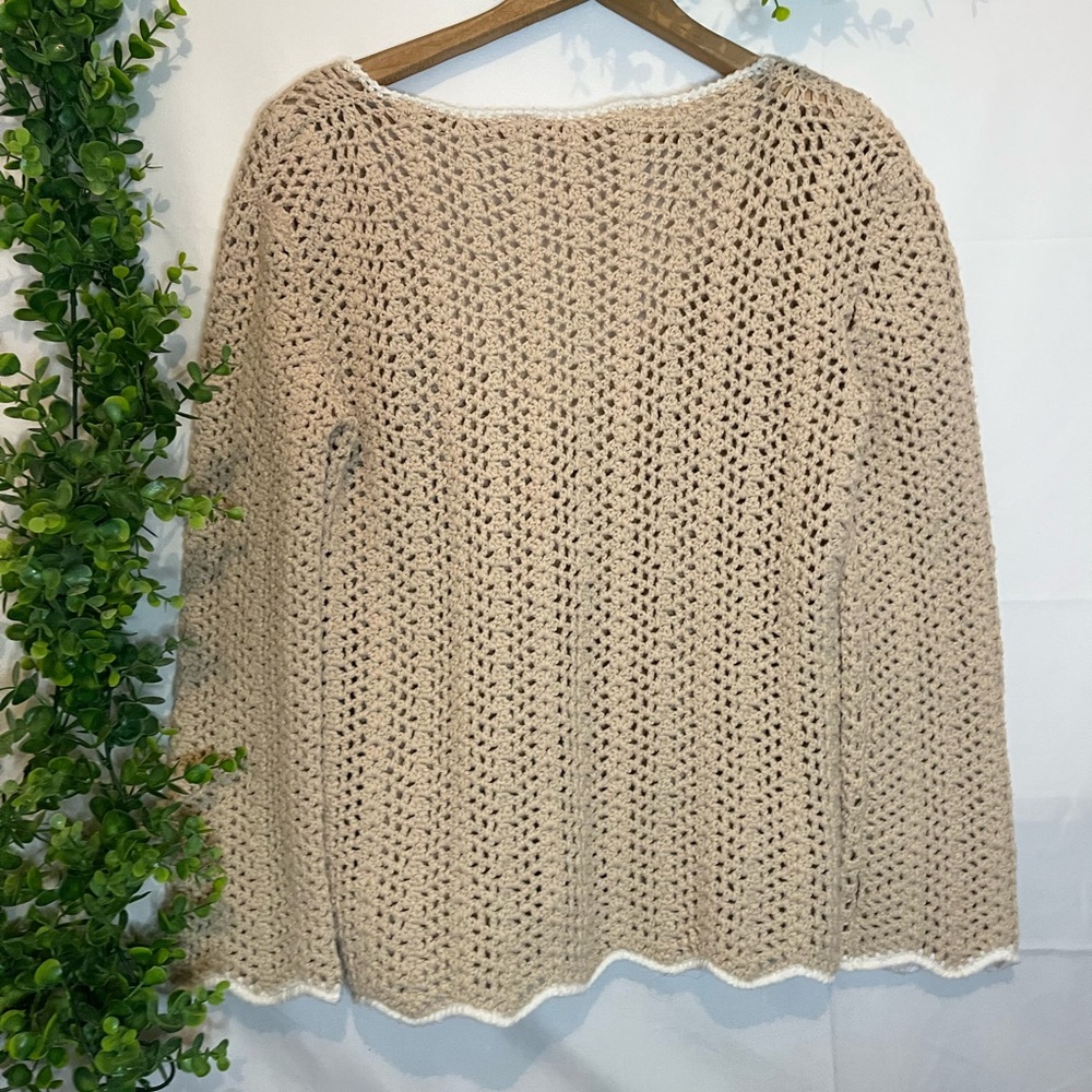 Handmade knit. Neutral tone - Picture 2 of 2